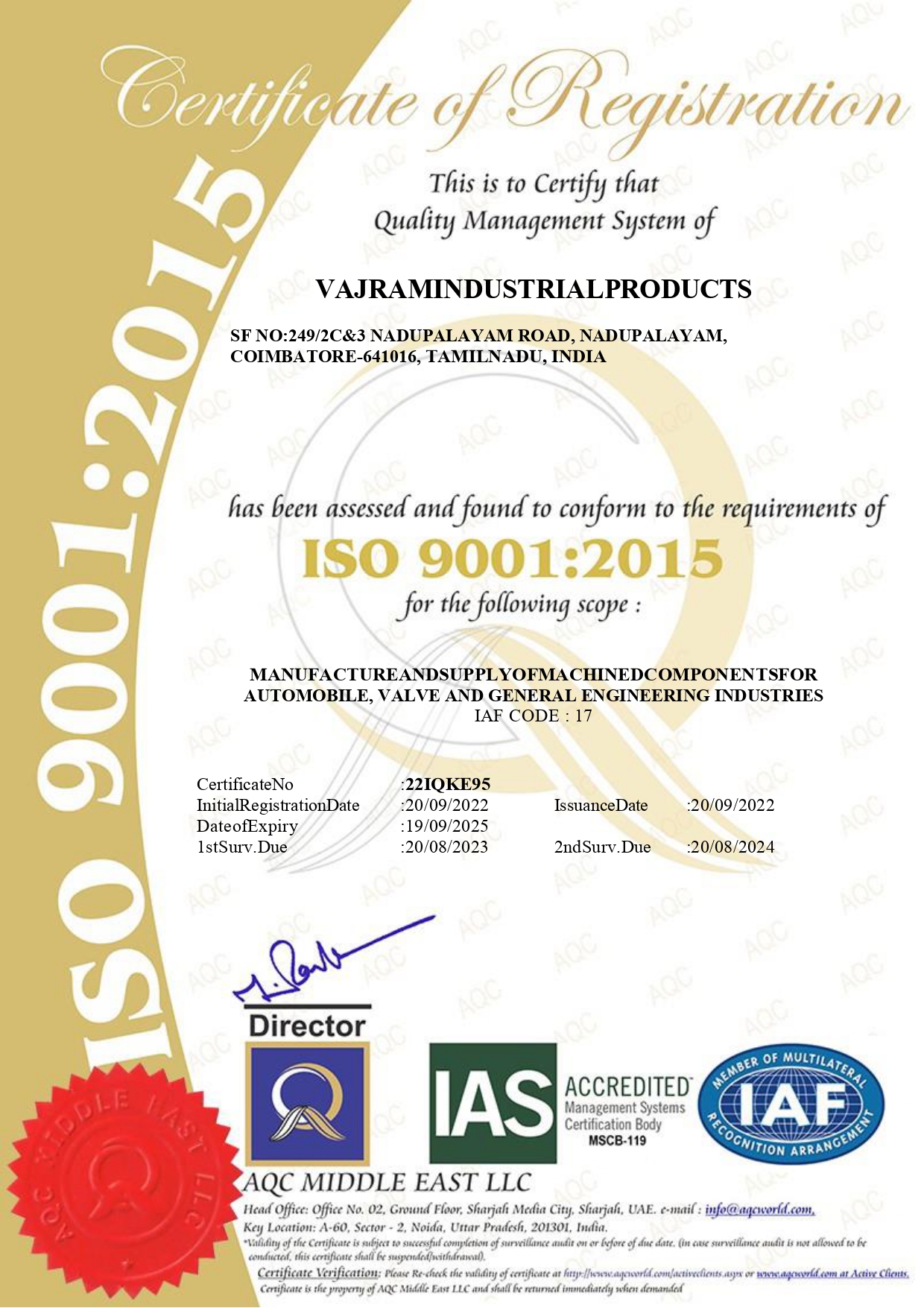 Vajram Industrial Products